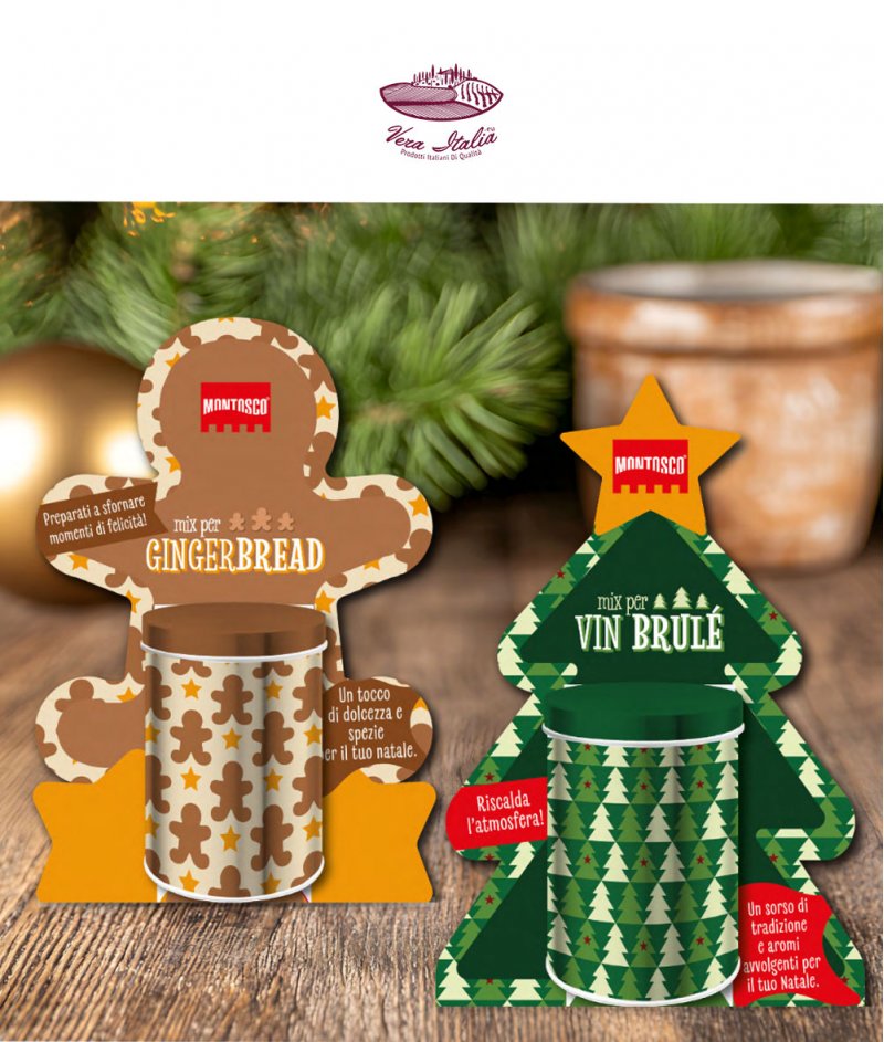 Подправкa за Джинджифилови Бисквити Gingerbred в Метална Кутия 40 g - Montosco Sapori da Vivere